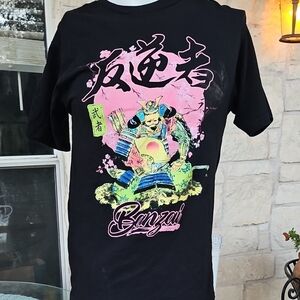 Philcos.com Bandai Asian Warrior Black Cotton Tshirt Size M
